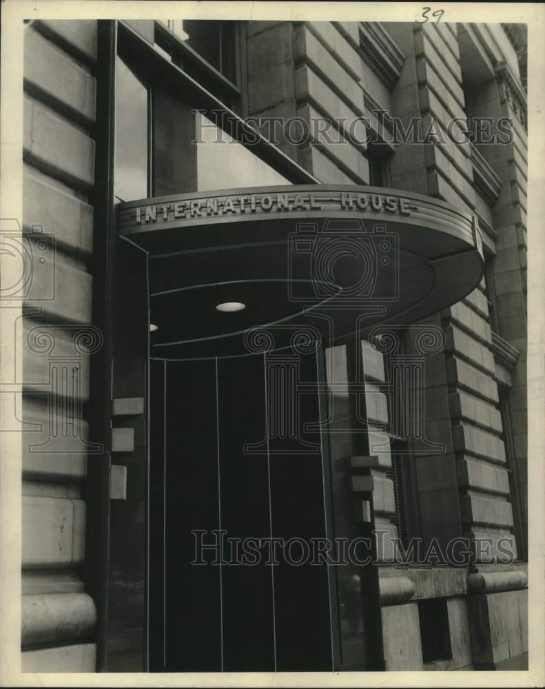 1948 Press Photo Entrance to International House at Canal Street in New Orleans