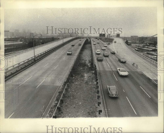 1972 Press Photo Intertstate-10 & Pontchartrain Expressway - nob49482