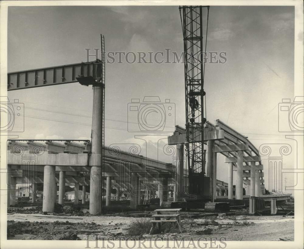 1966 Press Photo Franklin Avenue overpass looking toward Slidell- Historic Images