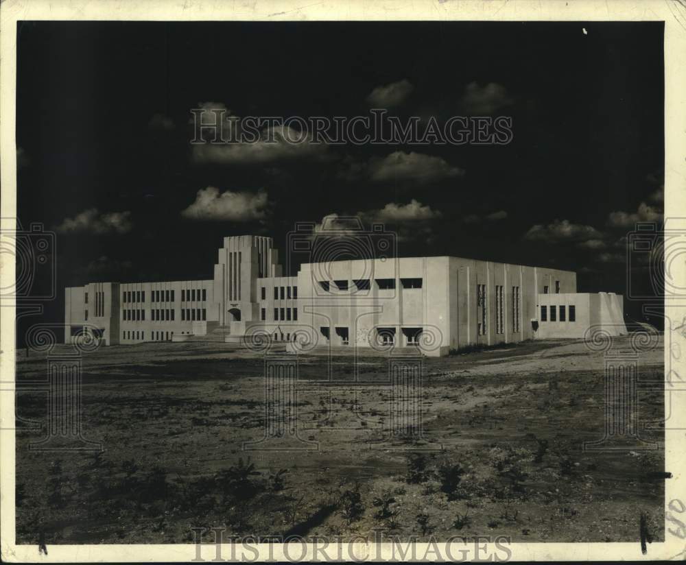 1937 Press Photo The new Edward L. Bailey Junior High School at Jackson