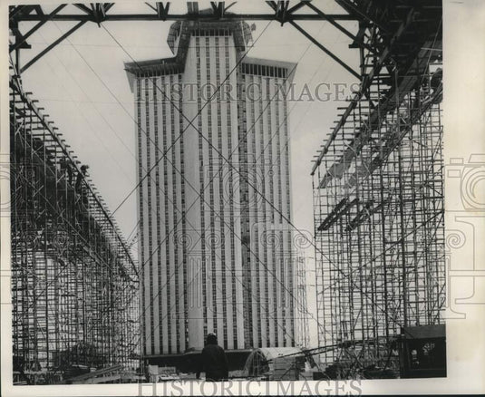 1966 Press Photo International Trade Mart tower's view from Exhibition Facility
