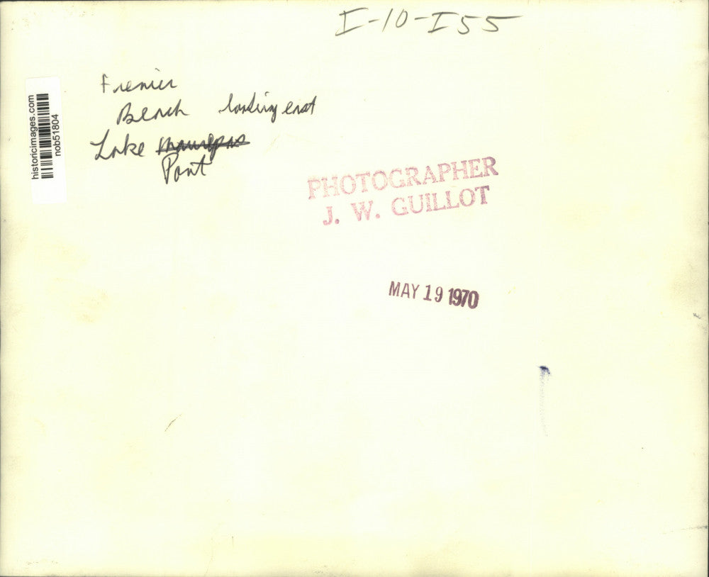 1970 Press Photo Interstate-10, Frenier Beach looking east Lake Pontchartrain