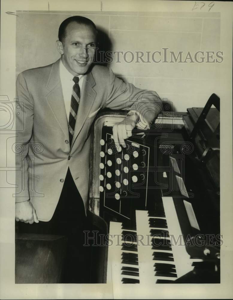 1958 Press Photo George Koffskey, New Orleans Chapter American Organists Guild- Historic Images