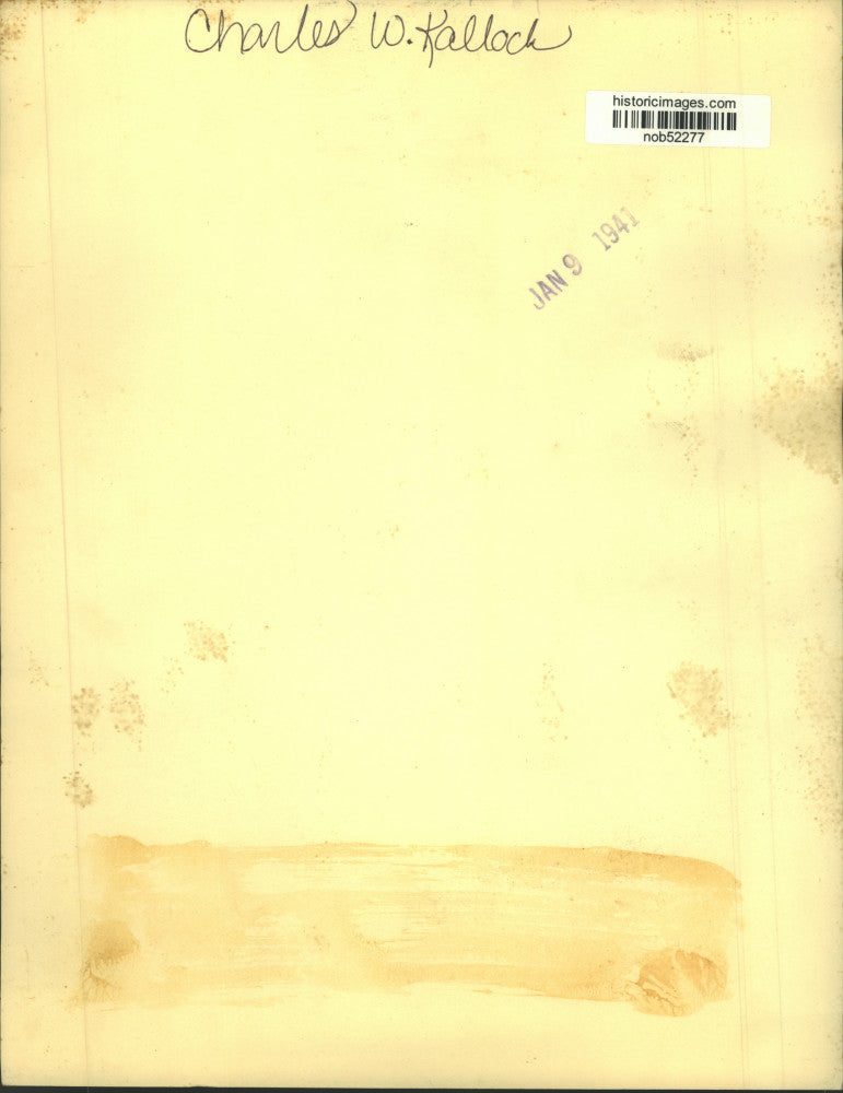 1941 Press Photo Charles W. Kalloch - nob52277