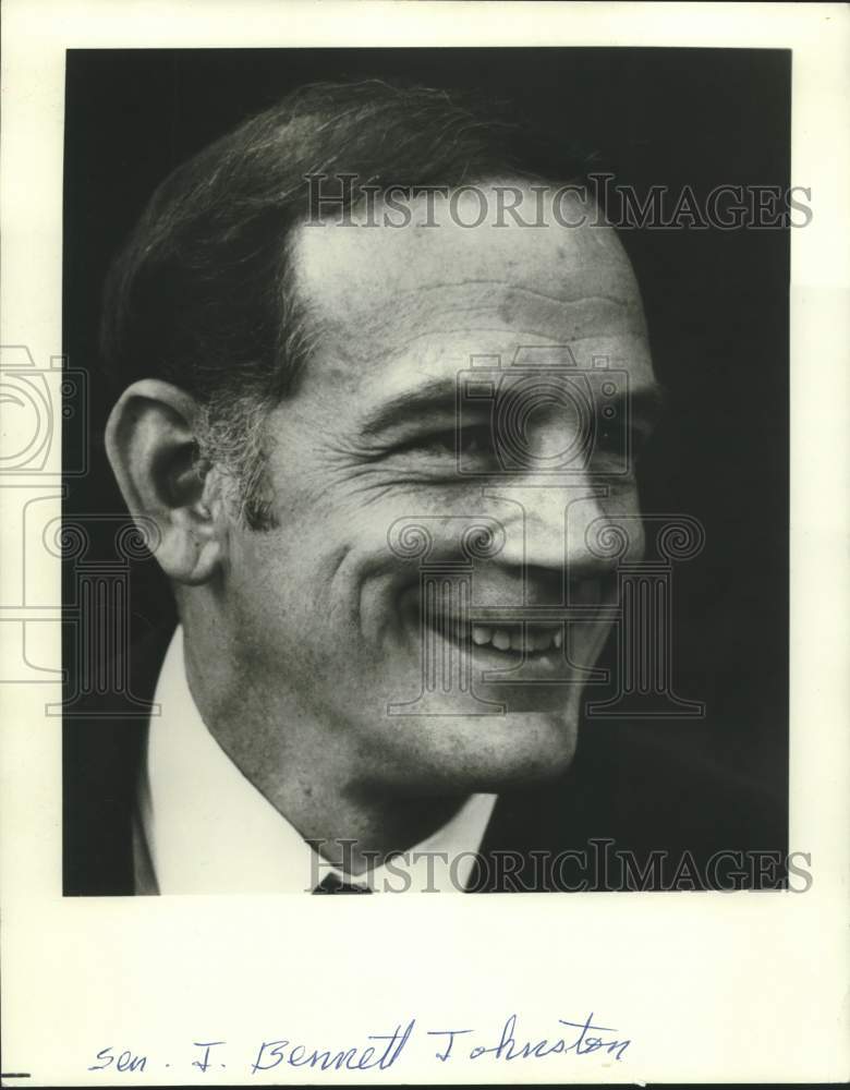 1981 Press Photo United States, Louisiana Senator, J. Bennett Johnston- Historic Images