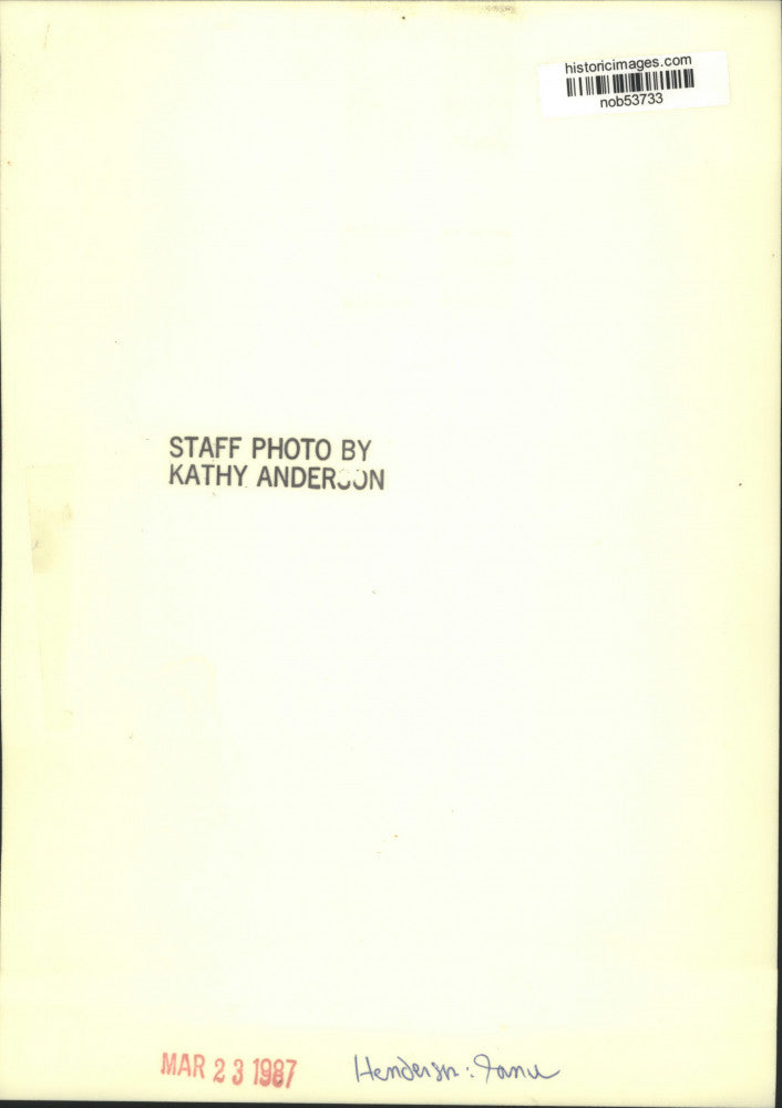 Load image into Gallery viewer, 1987 Press Photo Jane Henderson - nob53733
