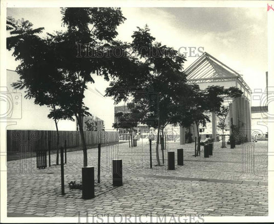 1978 Press Photo Brick paved street of the Italian Plaza- Plaza d' Italia- Historic Images