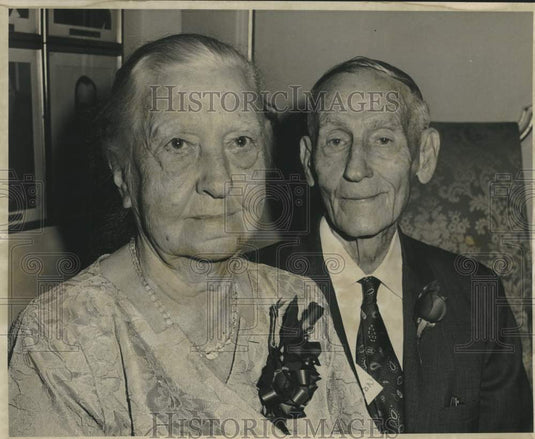 1969 Press Photo Mr. & Mrs. D.E. Hendricks celebrate 60th wedding anniversary