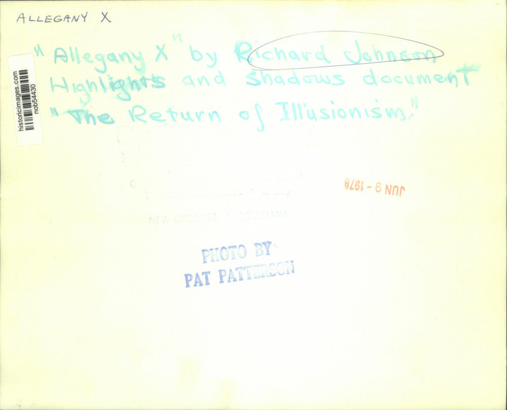 1976 Press Photo "Allegany X" by Richard Johnson - nob54430