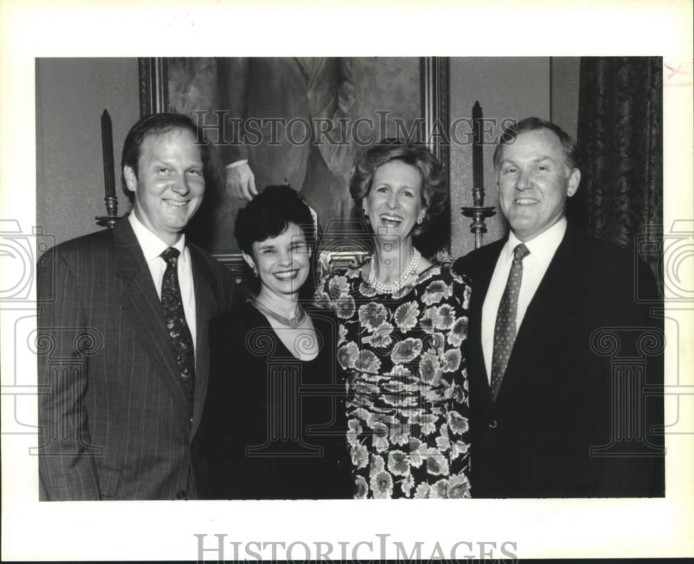 1995 Press Photo Karl Becnel, Anne Gauthier, Susan and Doug Johnson - nob54465- Historic Images