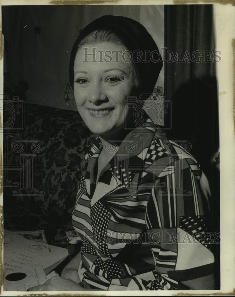 1973 Press Photo Mrs. John J. Lanza, Louisiana Resident - Historic Images