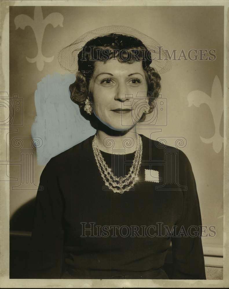 1959 Press Photo Mrs. Hugh LeNoir, president of Newcomers&#39; Club of New Orleans