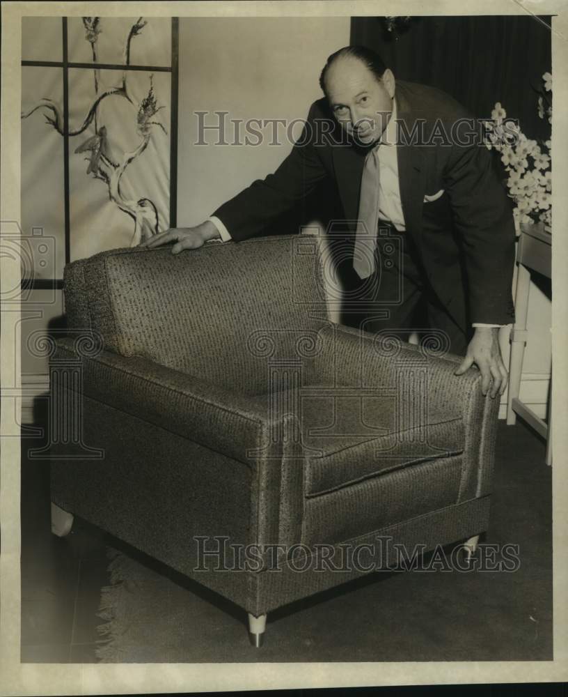 1957 Press Photo Isador Lazarus, Louisiana Executive - nob54911