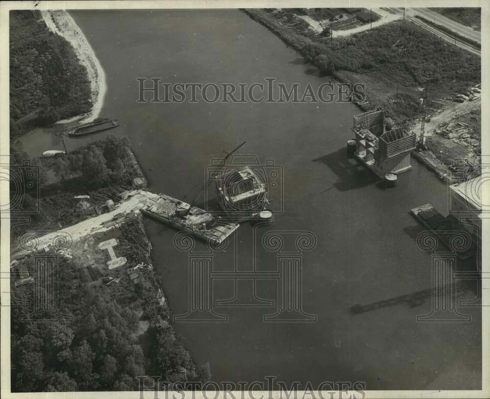 1971 Press Photo New Orleans-Lapalco Boulevard Bridge will cross Harvey Canal- Historic Images