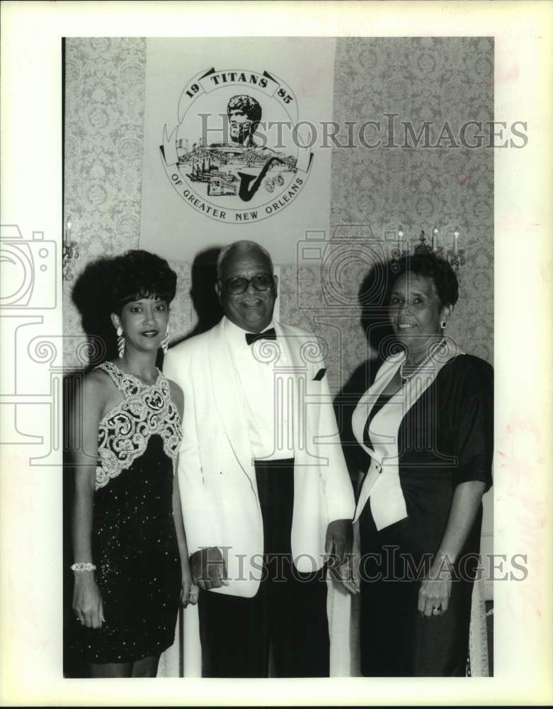 1993 Press Photo Phonecia Howard, Kenneth &amp; Edna Leary at the Titan&#39;s Dance - Historic Images