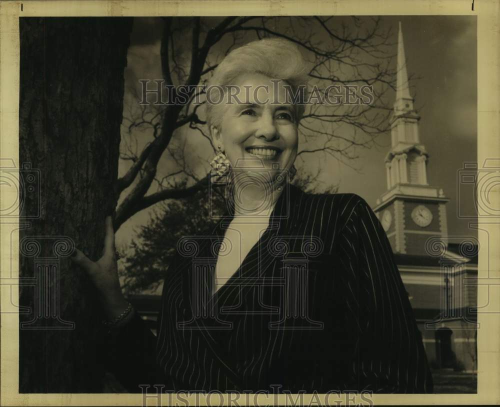 1990 Press Photo Jo Ann Leavell wife of Rev. Landrum P. Leavell, Baptist priest- Historic Images