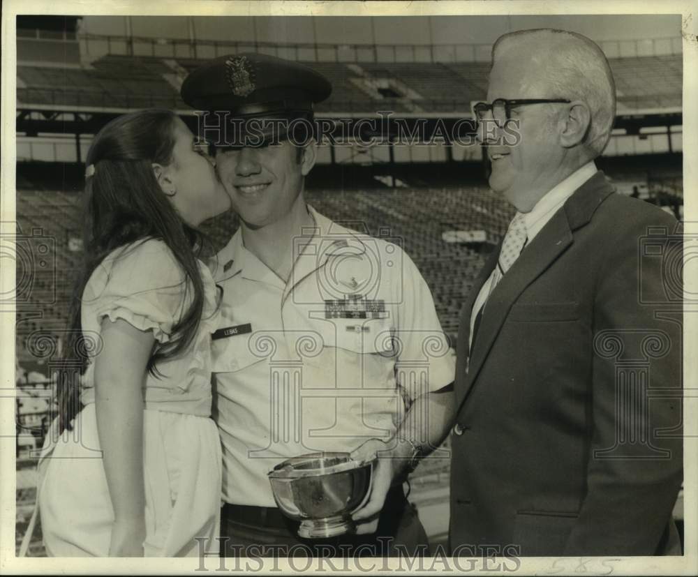 1974 Press Photo John C. Labas Jr. outstanding Air Force ROTC cadet at Tulane - Historic Images