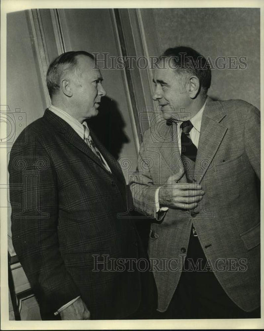 1972 Press Photo Dr. Herbert Longenecker & Dr. John Oswald at Sugar Bowl Party- Historic Images