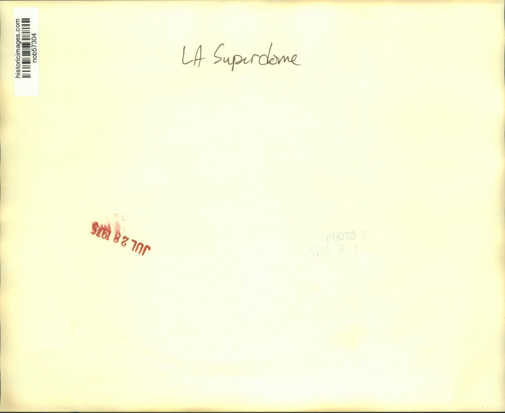 1975 Press Photo Attendees At Event In Louisiana Superdome, New Orleans