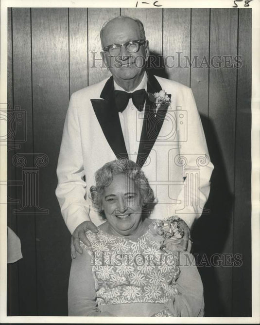 1973 Press Photo Mr. & Mrs. Theophile Landry celebrate 50th wedding anniversary- Historic Images