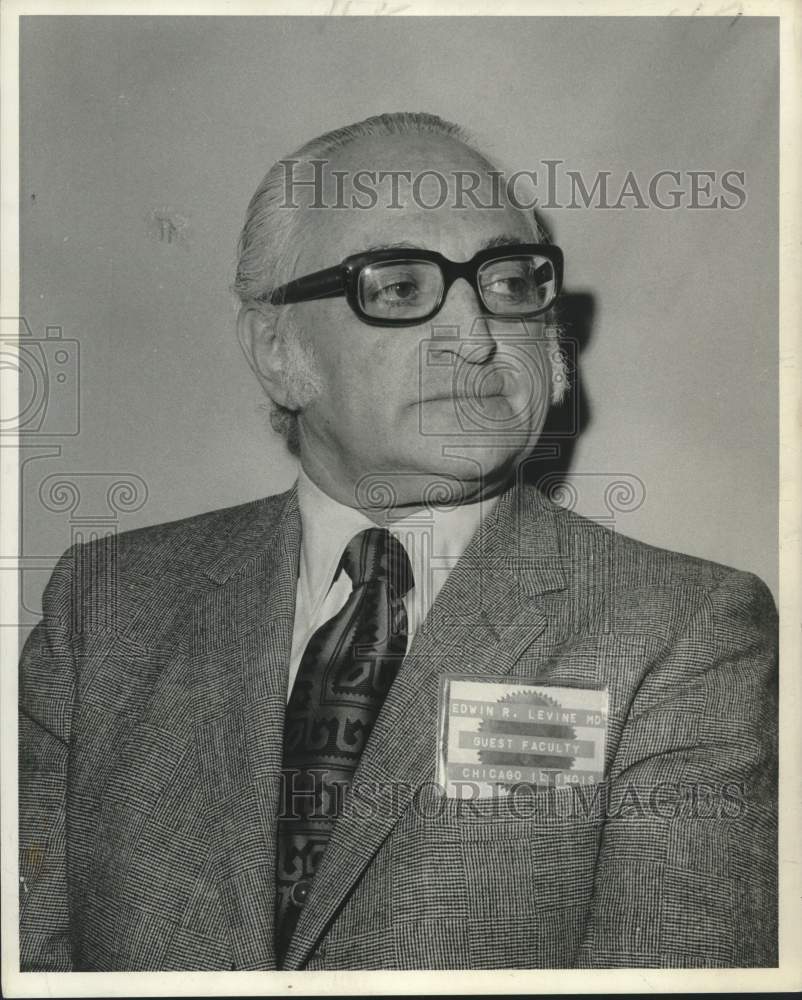 1973 Press Photo Edwin Levine, MD, guest faculty Chicago, Illinois - nob57976