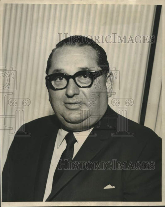 1966 Press Photo Joseph E. Levine in New Orleans to promote "Nevada Smith"- Historic Images