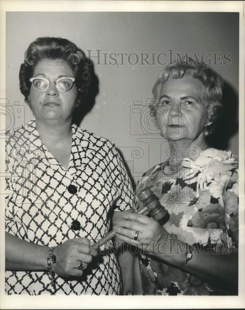 1968 Press Photo Retired &amp; new president, Orleans Parish School Food Service- Historic Images