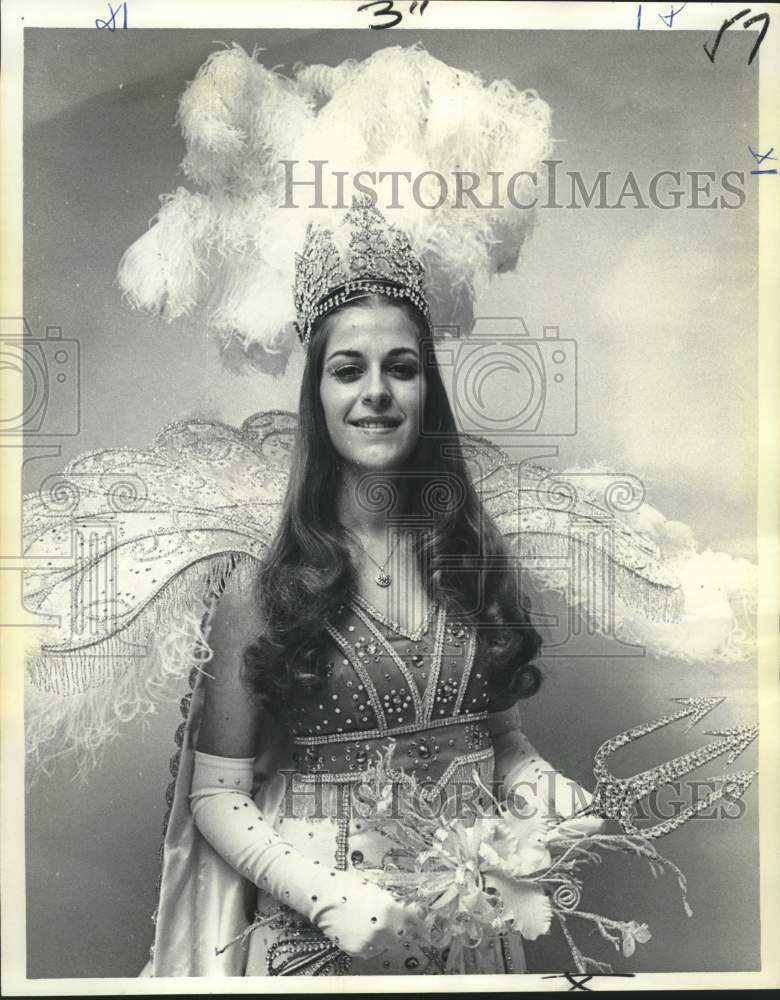 1976 Press Photo Tammy Ann Lowery, Queen of Krewe of Poseidon- Historic Images