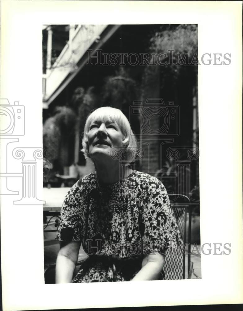 1995 Press Photo Anne Pace, author of  &quot;The Pear Fair in Jackson Square&quot;- Historic Images