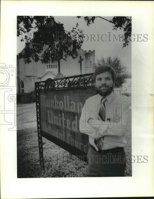 1989 Press Photo Reverend  Jack O'Dell of the Munholland United Methodist Church- Historic Images