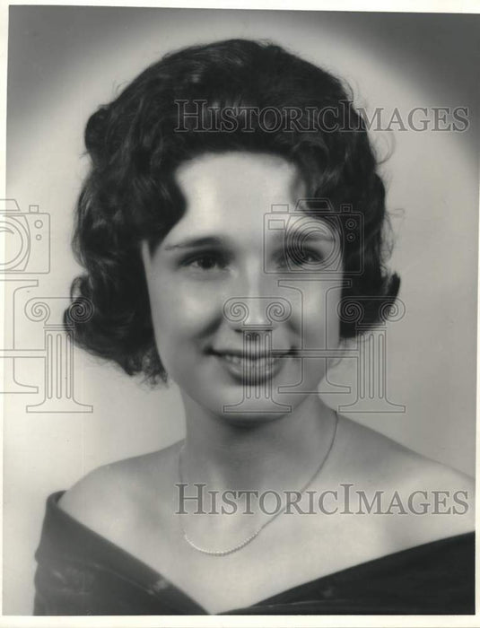 1963 Press Photo Miss Gladys Josephine Odom, Maid Krewe of Pegasus - nob59589