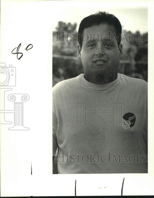 1988 Press Photo Billy North, Football coach & Athletic Director at Ehret- Historic Images