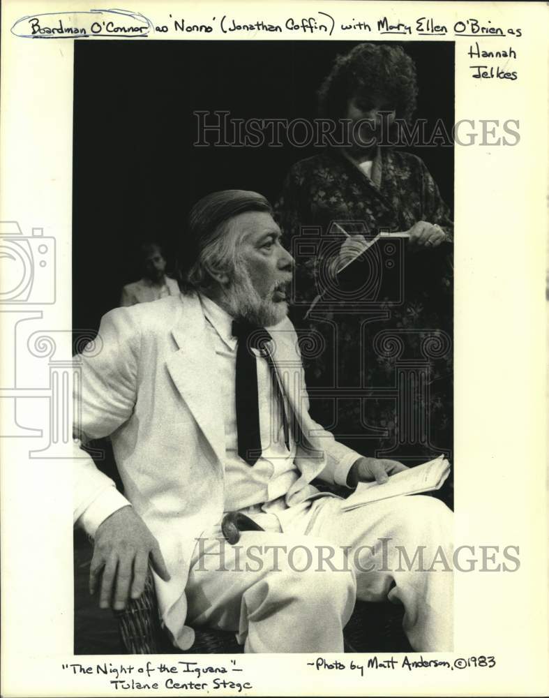 1983 Press Photo Boardman O'Connor as "Nonno"  in "The Night of the Iguana"- Historic Images