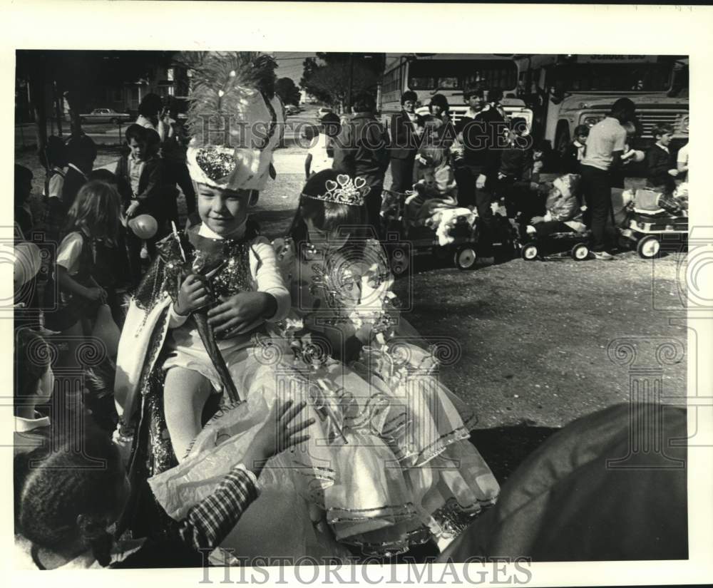 1986 Press Photo King and Queen John Montgomery II and Vanessa Swain - Historic Images