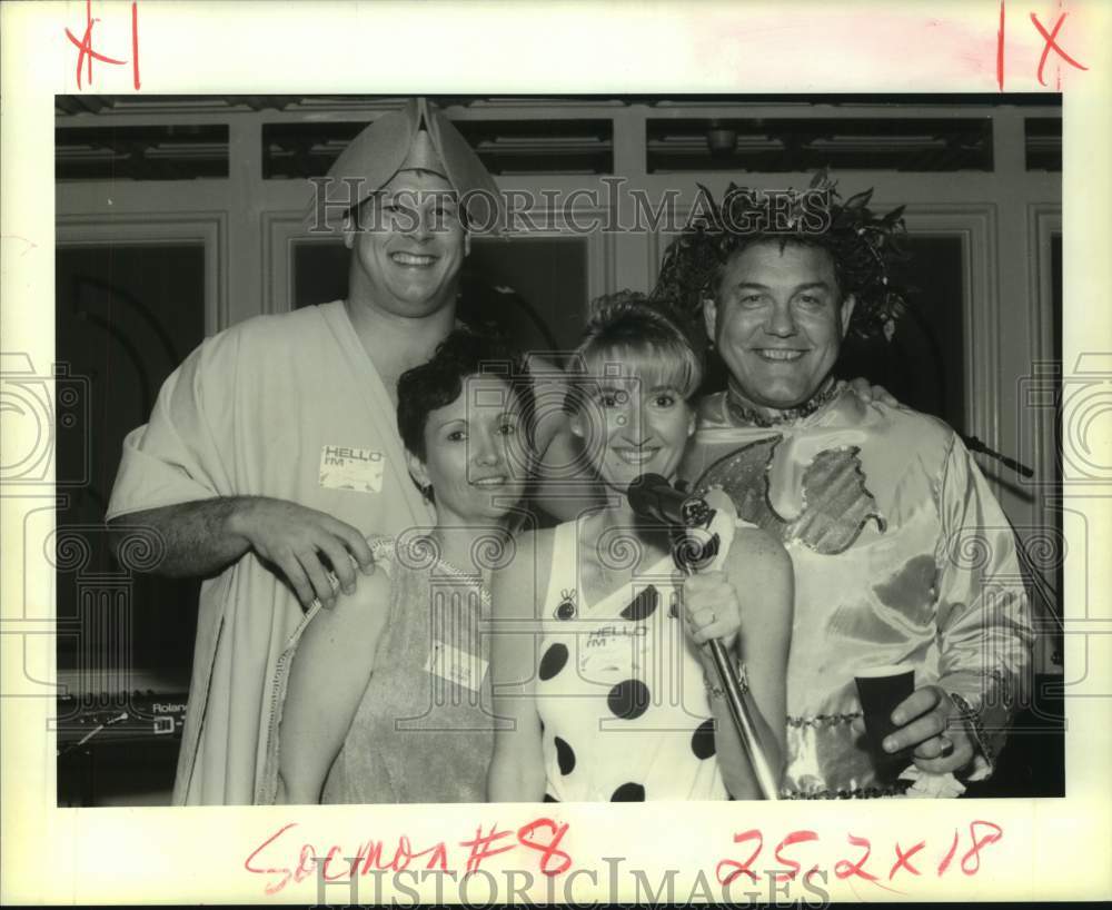 1995 Press Photo Jim Dombrowski, Julie Guidry, Sandra Gentile, Ron Krajewski- Historic Images