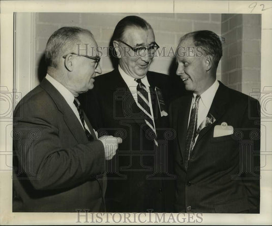 1955 Press Photo James Marshall, John MacLeod, George Koss of AGCA - nob60585