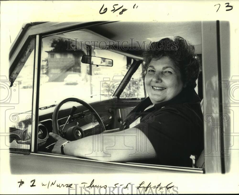 1978 Press Photo Nurse Rosemarie Langeman on her rounds - nob60587