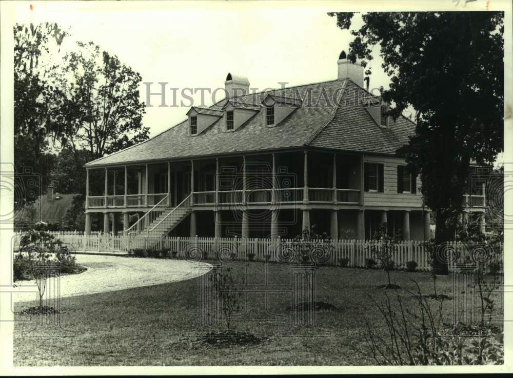 1980 Press Photo Keenan house modeled after existing 18th-century plantation.- Historic Images