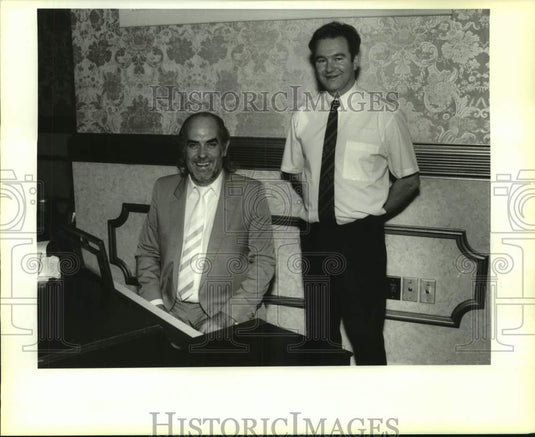 1992 Press Photo Pianist Robin Jamer-Jones & Irish Dancer Donnche O'Muimeachain- Historic Images