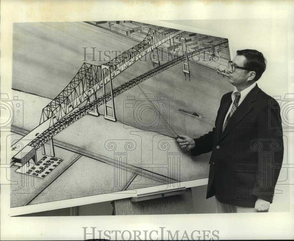 1974 Press Photo John L.N. Kaus, consultant of Green & Sons- Historic Images