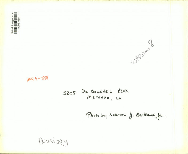 Load image into Gallery viewer, 1990 Press Photo House at 3205 De Bouchel Boulevard Mereaux, Louisiana
