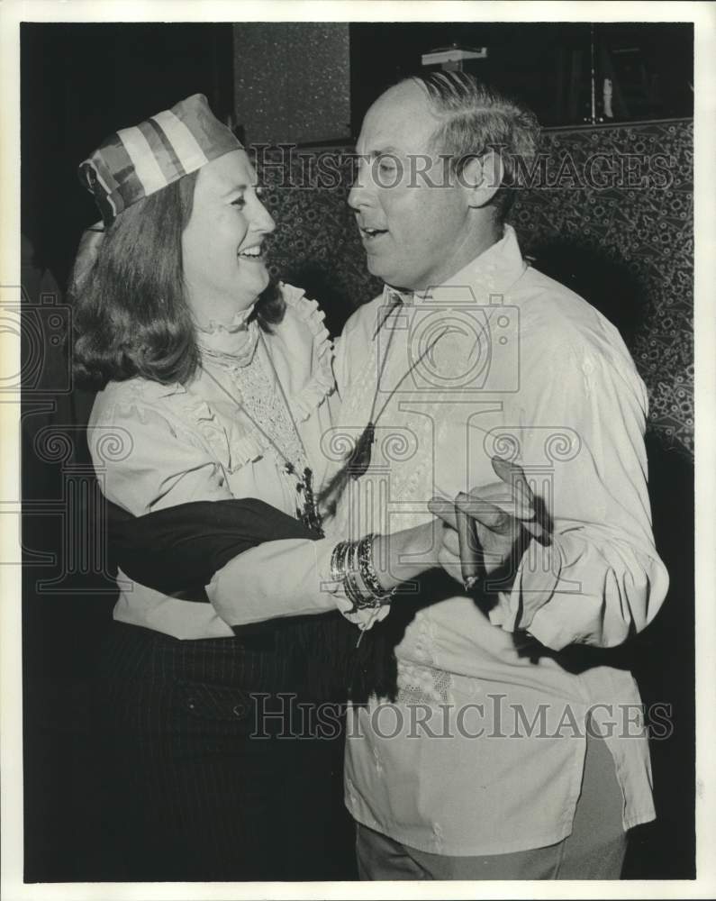 1974 Press Photo John Lambert &amp; wife Nora at Louisiana Landmarks Society Event- Historic Images