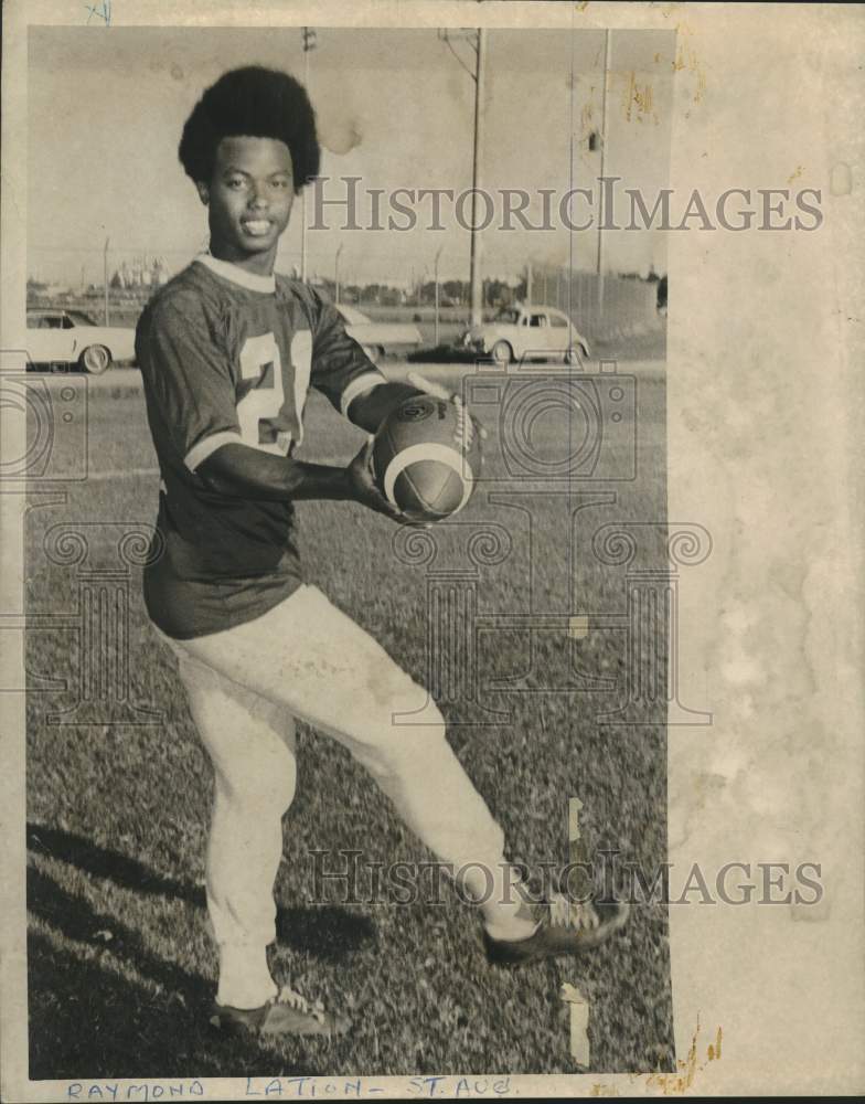 1971 Press Photo Football - Raymond Lation, of St. Augustine - nob62222- Historic Images