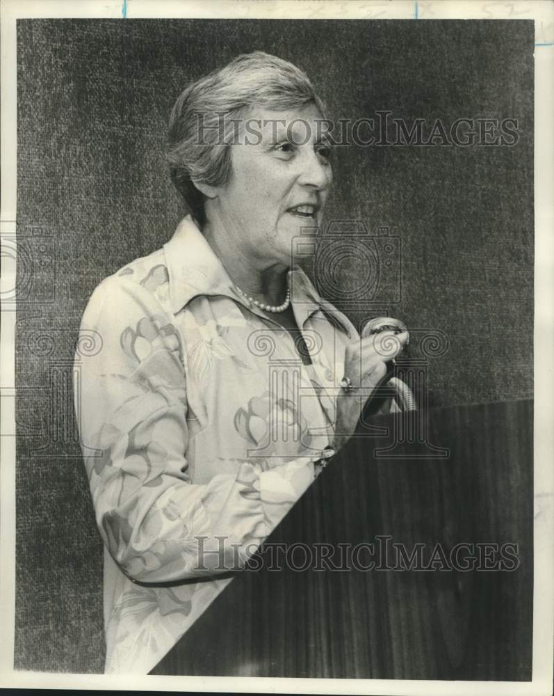 1976 Press Photo Esther Landa, President, National Council Of Jewish Women