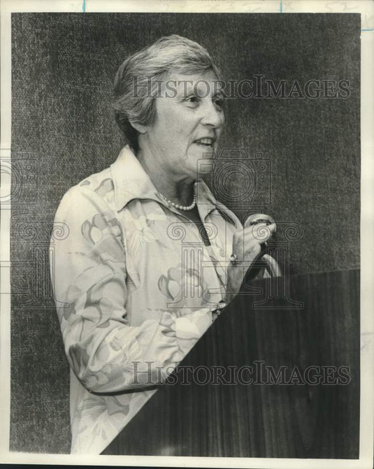 1976 Press Photo Esther Landa, President, National Council Of Jewish Women
