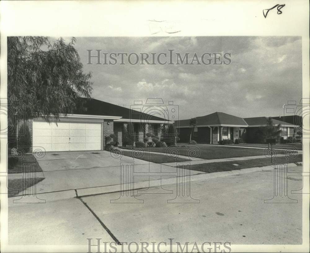 1972 Press Photo Homes of Kenilworth subdivision of Lake Forest - nob64652