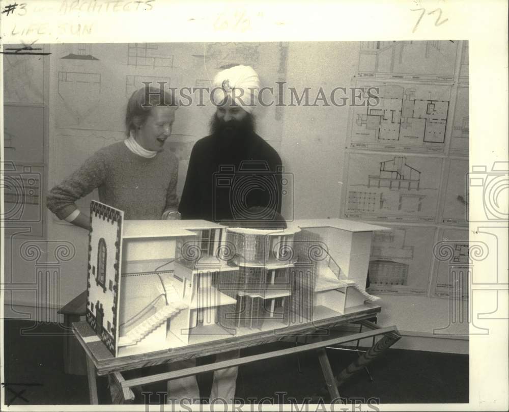 1981 Press Photo Architecture student Debbie Lloyd and musician David Kazmiersak- Historic Images