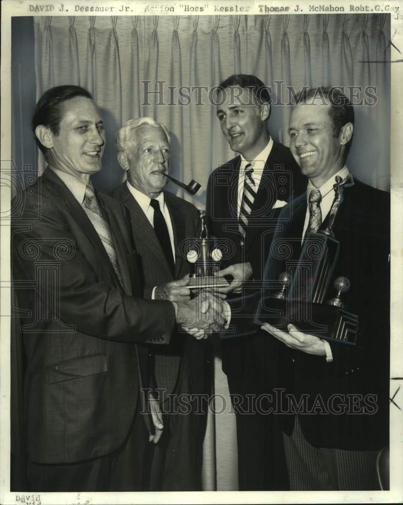 1973 Press Photo Top winners in New Orleans Insurance Exchange golf tournament- Historic Images