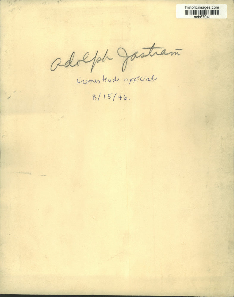 1946 Press Photo Adolph Jastram, Homestead official - nob67041