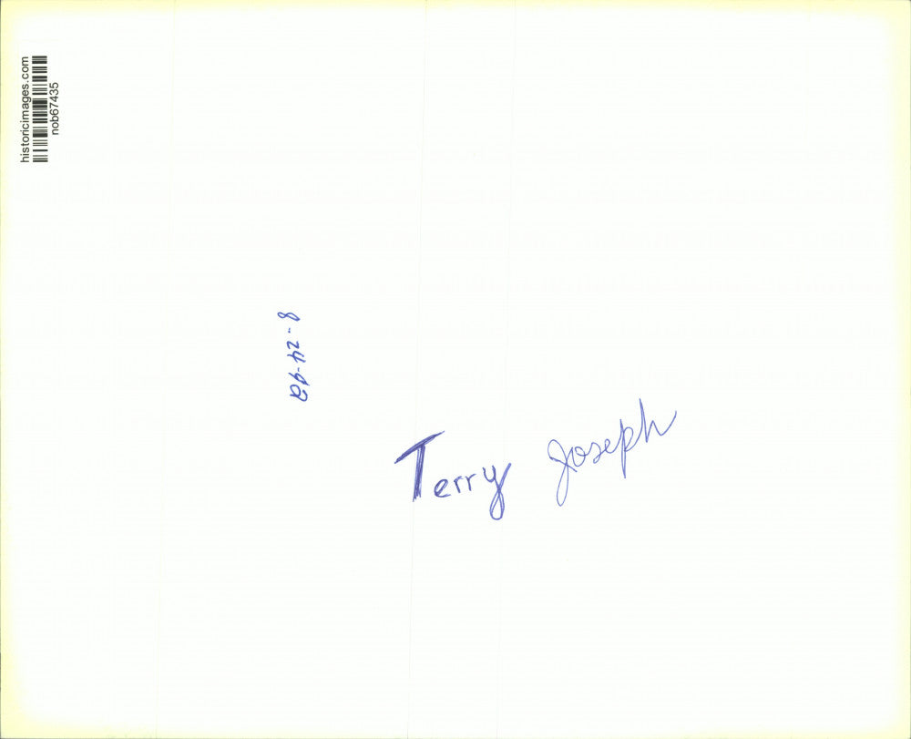 1942 Press Photo Terry Joseph, baseball player - nob67435